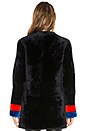 view 3 of 4 The Westchester Lamb Fur Coat in Navy
