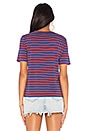 view 3 of 4 The Modern Tee in Blue & Red