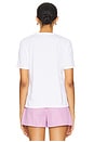 view 3 of 4 The Modern Apres Tennis Tee in White & Blush
