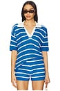 view 1 of 5 BLUSA PÓLO FJORD in Royal Blue & White