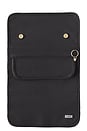 view 2 of 7 ORGANIZADOR DE JOIAS MEDIUM JEWELRY ORGANIZER in Black Satin Nylon & Blush Micro Suede