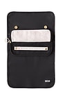view 3 of 7 ORGANIZADOR DE JOIAS MEDIUM JEWELRY ORGANIZER in Black Satin Nylon & Blush Micro Suede