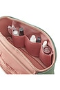 view 5 of 6 Large Neoprene Train Case in Sage & Coral Rose