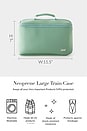 view 6 of 6 Large Neoprene Train Case in Sage & Coral Rose