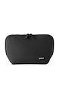 view 1 of 5 POCHETTE À MAQUILLAGE NEOPRENE MAKEUP BAG in Black & Pink