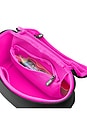 view 4 of 7 POCHETTE À MAQUILLAGE NEOPRENE TRAING CASE SMALL in Black & Pink