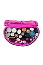 view 2 of 7 POCHETTE À MAQUILLAGE NEOPRENE TRAIN CASE LARGE in Black & Pink