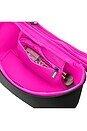 view 4 of 7 POCHETTE À MAQUILLAGE NEOPRENE TRAIN CASE LARGE in Black & Pink