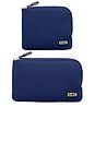 view 1 of 6 POCHETTE À MAQUILLAGE in Navy & Khaki