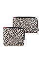 view 1 of 5 MALETA DE MAQUIAGEM ON-THE-GO POUCH SET in Leopard Neoprene