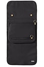 view 1 of 7 Large Jewelry Organizer in Black Satin Nylon & Blush Micro Suede