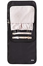 view 3 of 7 Large Jewelry Organizer in Black Satin Nylon & Blush Micro Suede