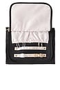 view 5 of 7 Large Jewelry Organizer in Black Satin Nylon & Blush Micro Suede