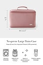 view 7 of 7 Neoprene Train Case Large in Mauve & Stone