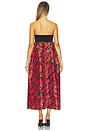 view 3 of 3 VESTIDO MIDI CHARLOTTA in Red