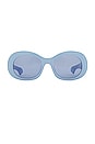 view 1 of 3 LUNETTES DE SOLEIL PARLOUR in Powder Blue & Indigo Mono