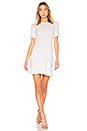 view 1 of 3 Short Sleeve Flare Dress in White