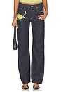 view 1 of 6 Wildflower Regular Jeans in Rinse Blue Denim