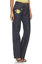 view 2 of 6 Wildflower Regular Jeans in Rinse Blue Denim