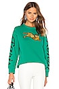 view 1 of 5 Jumping Tiger Relax Sweatshirt in Grass Green