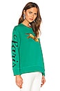 view 2 of 5 Jumping Tiger Relax Sweatshirt in Grass Green