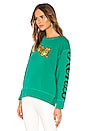 view 3 of 5 Jumping Tiger Relax Sweatshirt in Grass Green