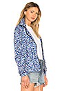 view 3 of 5 Printed Windbreaker in Navy Blue