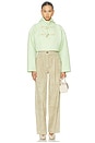 view 4 of 4 BLOUSON CROPPED in Almond Green