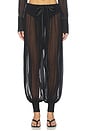 view 1 of 6 Transparent Balloon Pants in Black