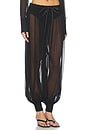 view 2 of 6 Transparent Balloon Pants in Black