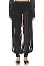 view 4 of 6 Transparent Balloon Pants in Black