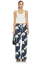 view 5 of 6 Archive Rose Pajama Pant in Navy
