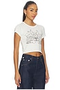 view 2 of 4 Gots Kenzo Lucky Me Cartoon Cropped T-shirt in Off White