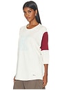 view 2 of 4 Varsity Top in ecru