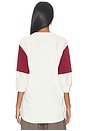 view 3 of 4 Varsity Top in ecru