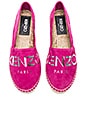 view 1 of 5 Paris Suede Espadrilles in Deep Fuchsia
