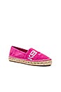 view 3 of 5 Paris Suede Espadrilles in Deep Fuchsia
