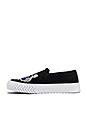 view 5 of 6 Canvas Tiger Head Embroidery Slip On in Black