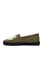view 5 of 5 Tiger Espadrilles in Military Green in Dark Khaki