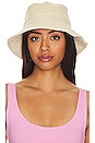 view 1 of 3 Corded Bucket Hat in Tan