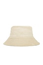 view 2 of 3 Corded Bucket Hat in Tan