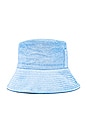 view 4 of 4 Wave Bucket Hat in Baby Blue