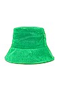view 3 of 3 Wave Bucket Hat in Emerald Green