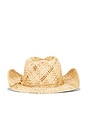 view 3 of 3 Sundance Cowboy Hat in Raffia