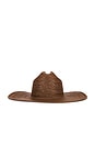 view 3 of 3 Wesley Cowboy Hat in Chestnut