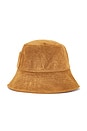 view 3 of 4 Wave Bucket Hat in Coffee