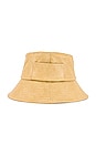 view 5 of 5 Wave Bucket Hat in Camel