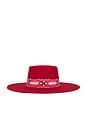 view 1 of 2 The Sierra Boater Hat in Ruby Red