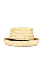 view 2 of 2 Ahoy Boater Hat in Natural