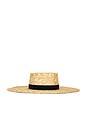 view 2 of 3 Mira Wide Boater Hat in Maple